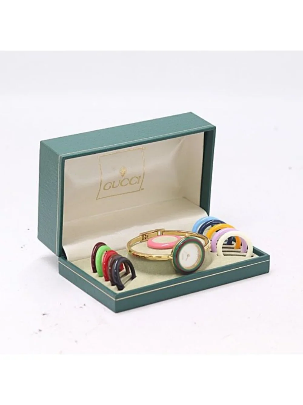 Gucci Change Bezel 11 12.2 Quartz White Dial Watch
